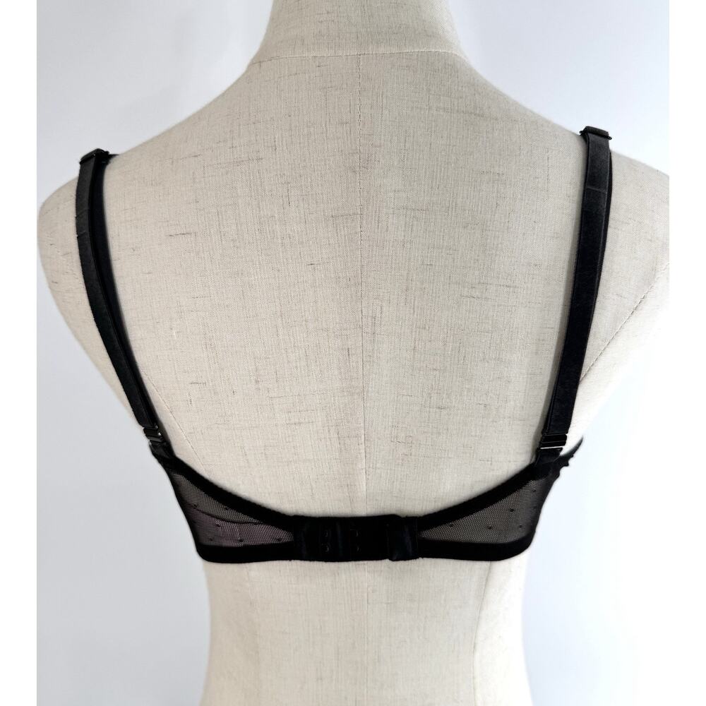 Victorias Secret Dream Angels Unlined Demi Bra 36C Underwire Lace Black Lingerie - Picture 5 of 6